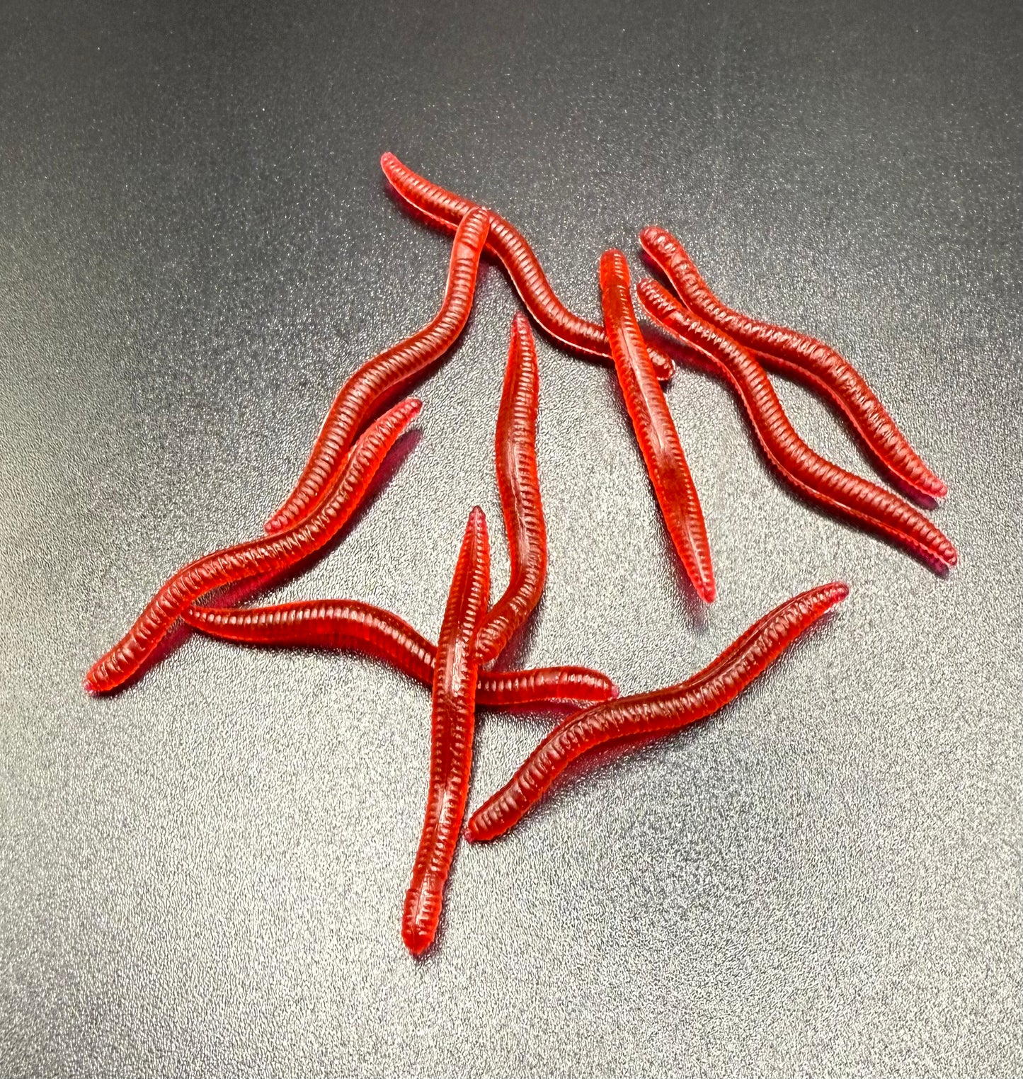 1.4” Soft Plastic Red Worms