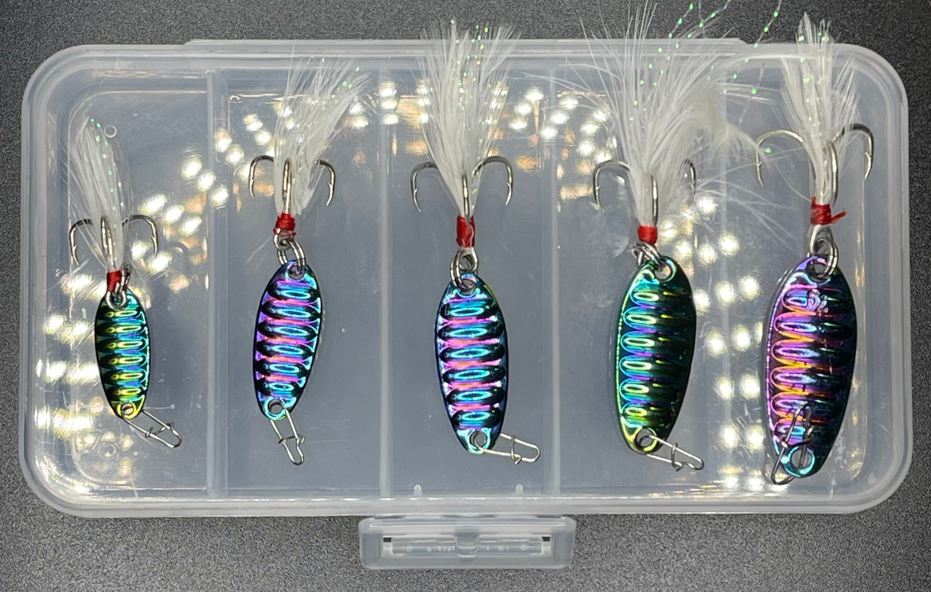 Forellen-Angellöffel Set Mit Einzelhaken – Reflektierend, Verschiedene Größen & Gewichte